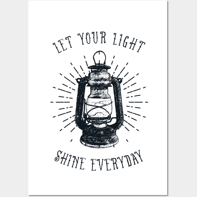 Let Your Light Shine Everyday Wall Art by magdamdesign